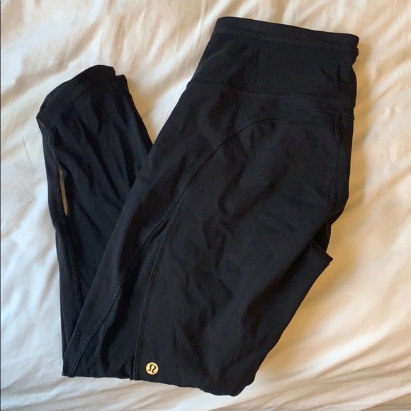 lululemon athletica Pants - Black Lululemon crop leggings size 12